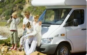 Enjoying Family Motorhome Holiday