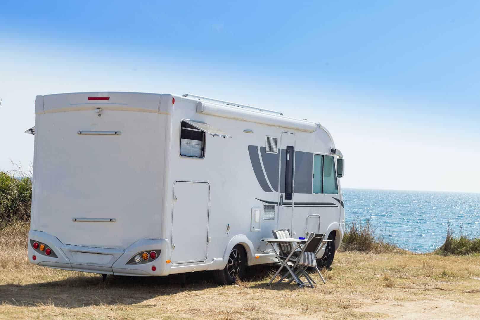 motorhome on the beach