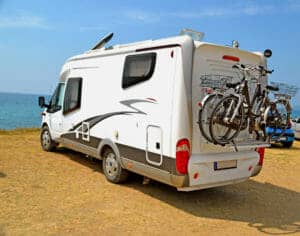 motorhome on beach