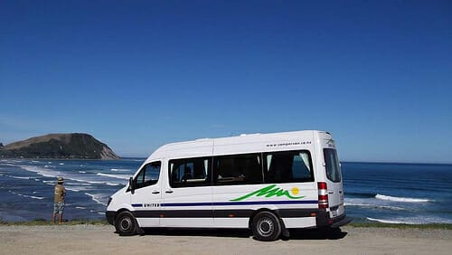 Motorhome on beach front