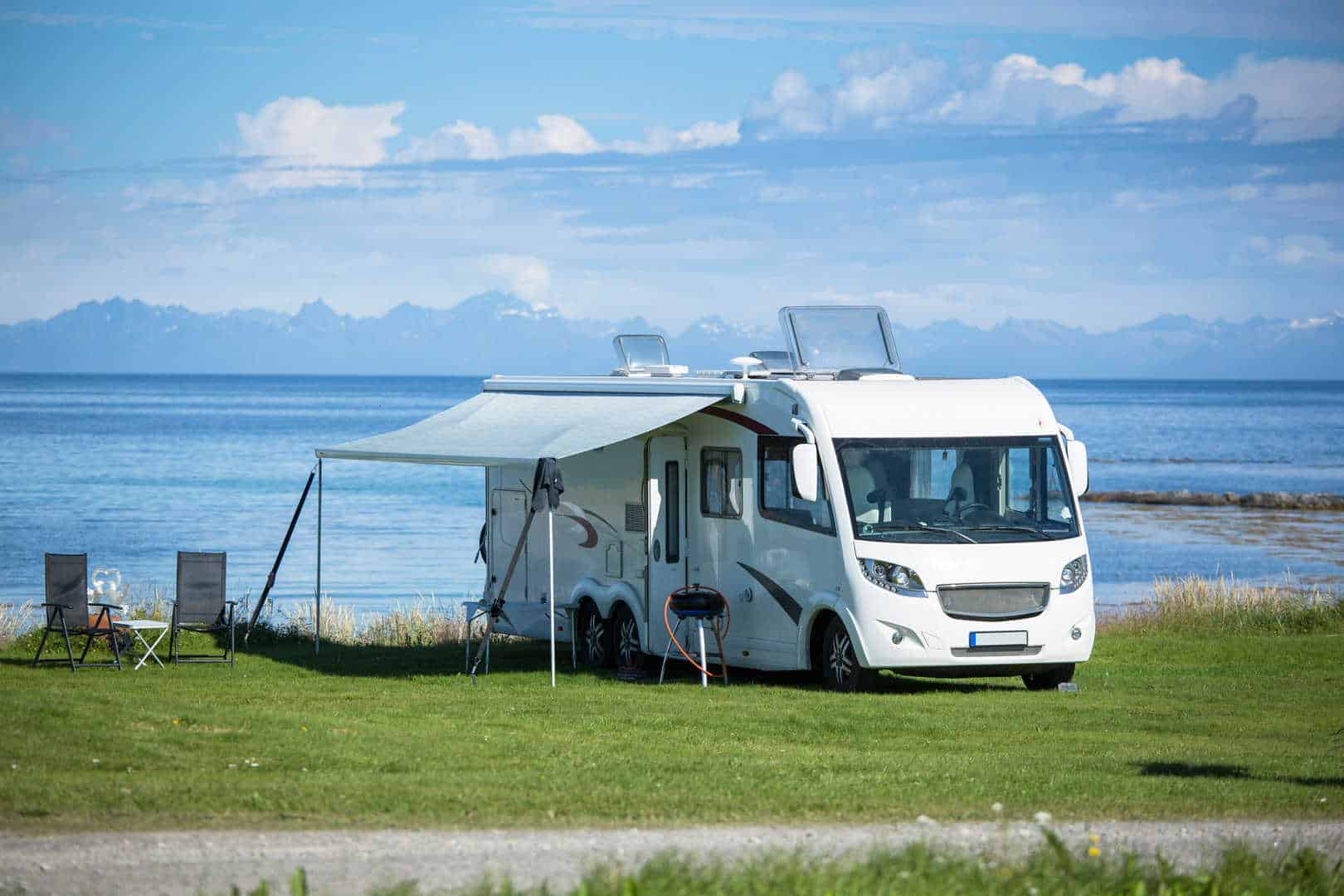 motorhome by the sea