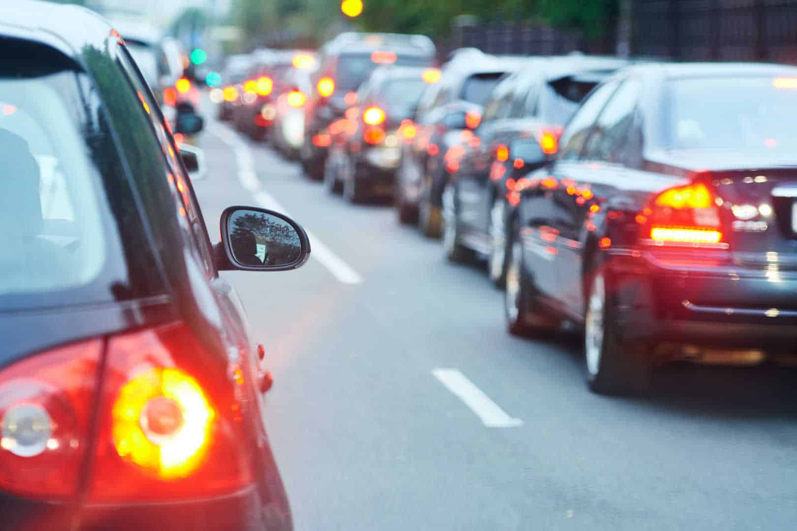 vehicles on the road