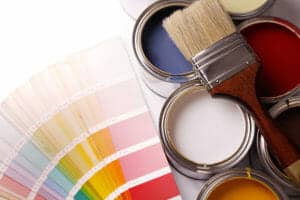 paint colours and pots