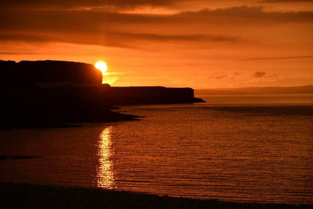 Sunset view of Anglesey