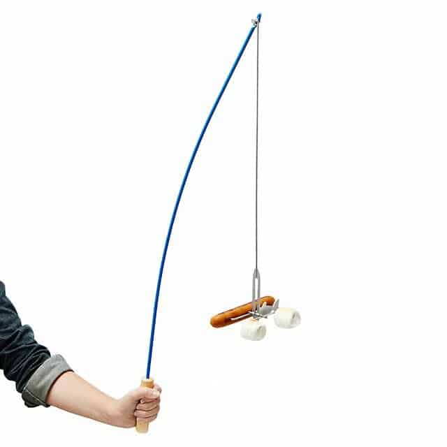 fishing pole campfire roaster